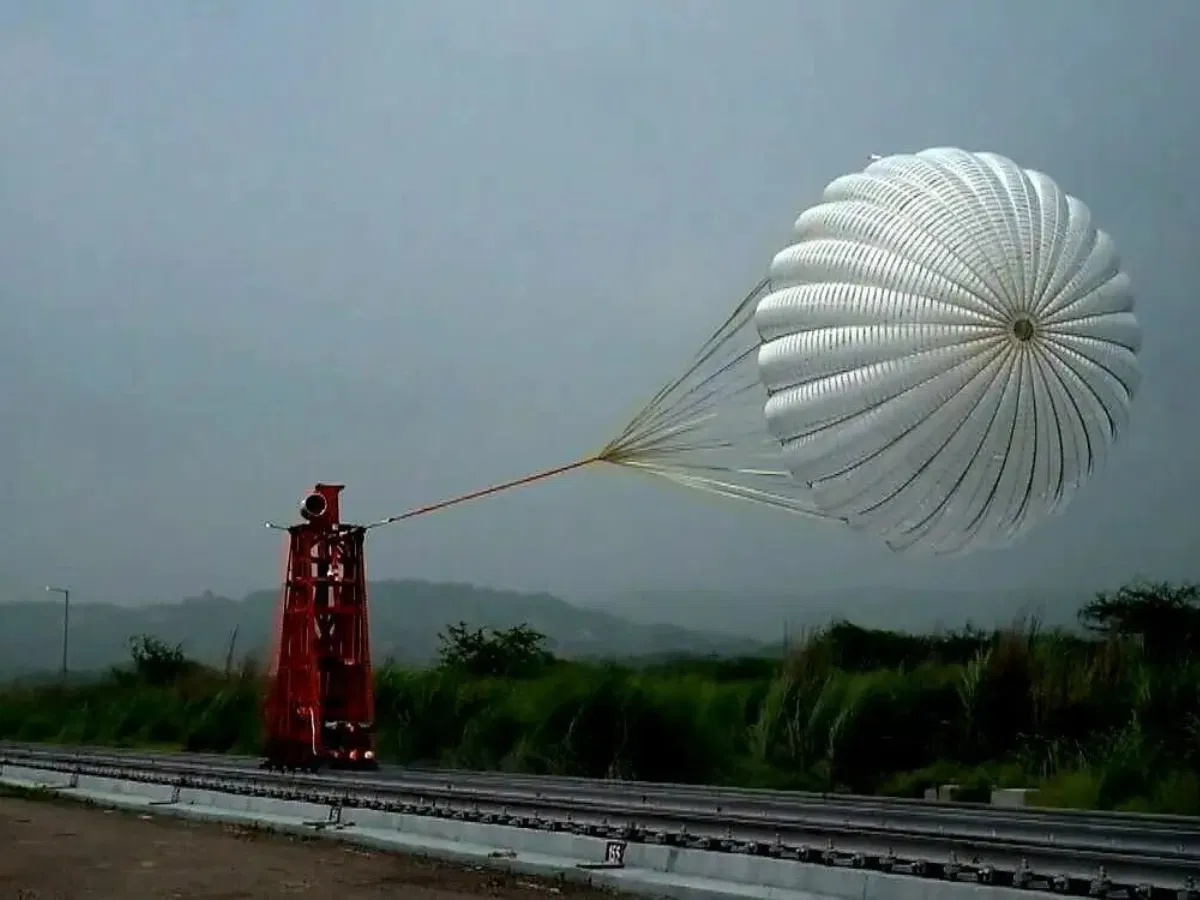 ISRO Successfully Tests Main Parachutes for Gaganyaan Mission, Boosts Crew Module Safety