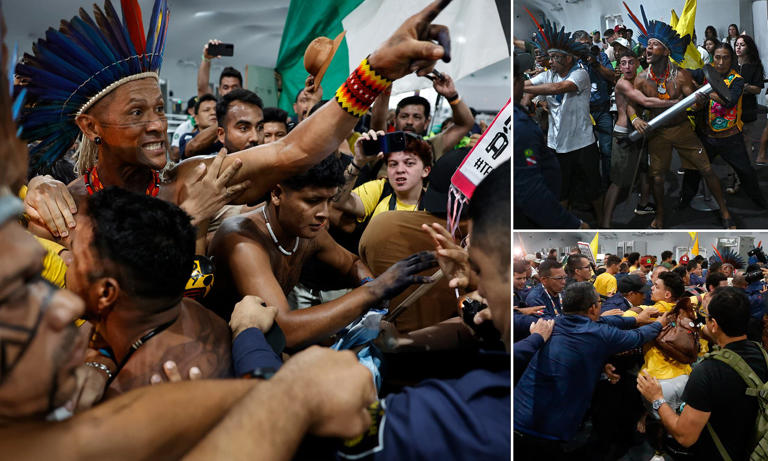 Indigenous Protesters Clash With Security Forces at COP30 Climate Summit in Brazil
