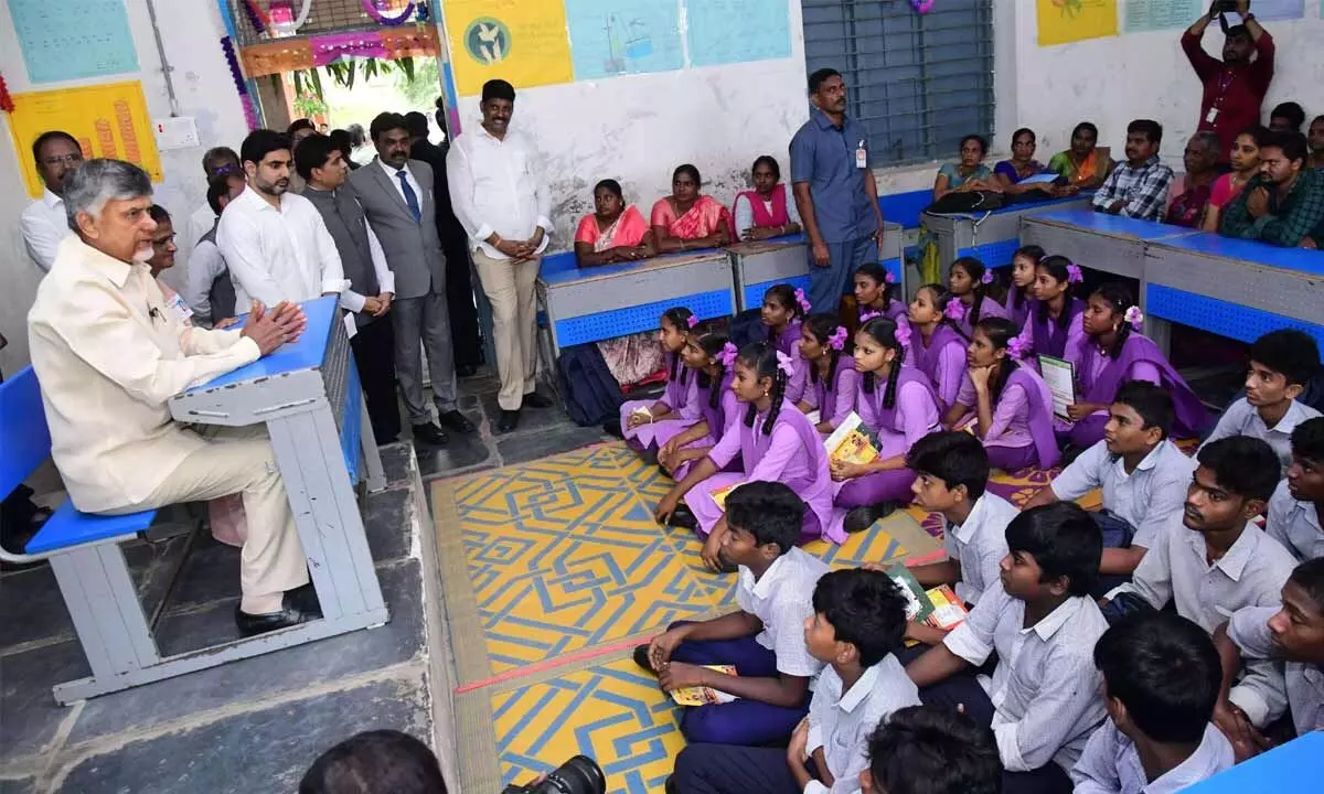 Mega Parent-Teacher Meeting Held Across Andhra Pradesh Government Schools