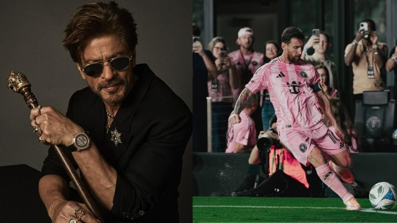 Shah Rukh Khan Reaches Kolkata Ahead Of Lionel Messi Event, Joined By Fans And Celebrities