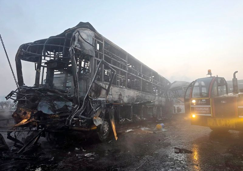 7 Buses, 3 Cars Collide Amid Dense Fog On Delhi-Agra Expressway; 4 Dead