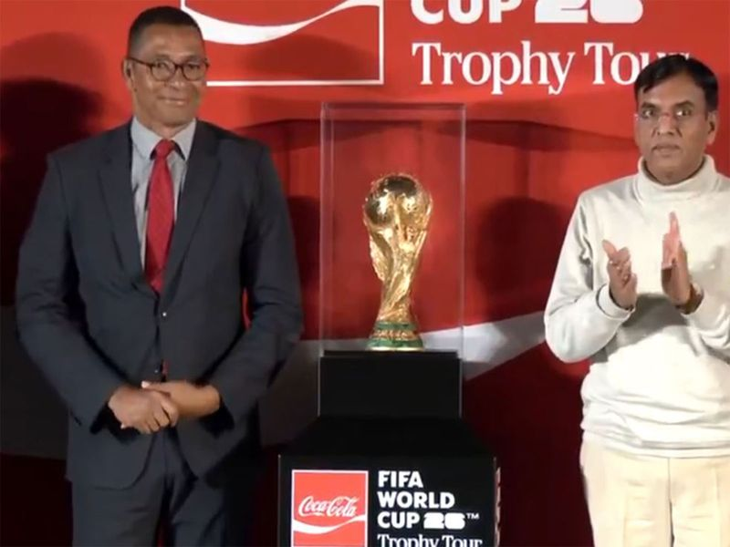 FIFA World Cup 2026 Trophy Makes Grand Arrival In India; Mandaviya, FIFA Officials Attend Event