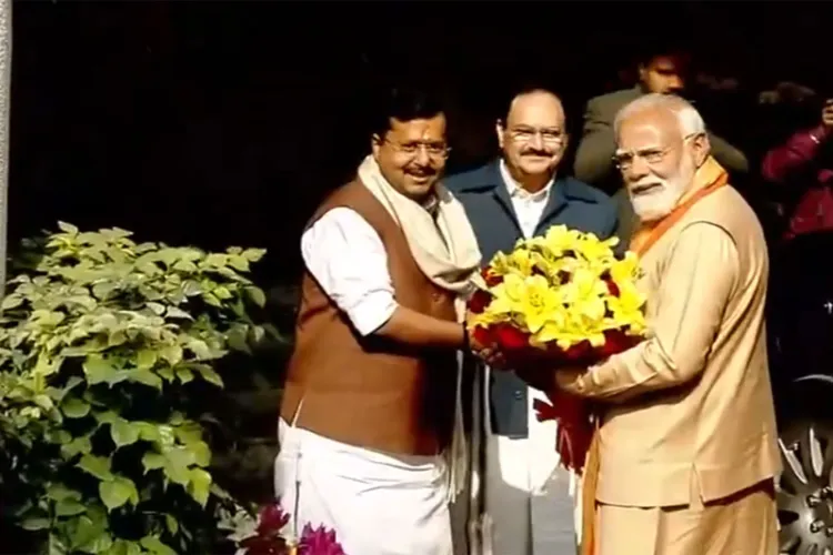 PM Modi Arrives at BJP Headquarters as Nitin Nabin Set to Take Charge