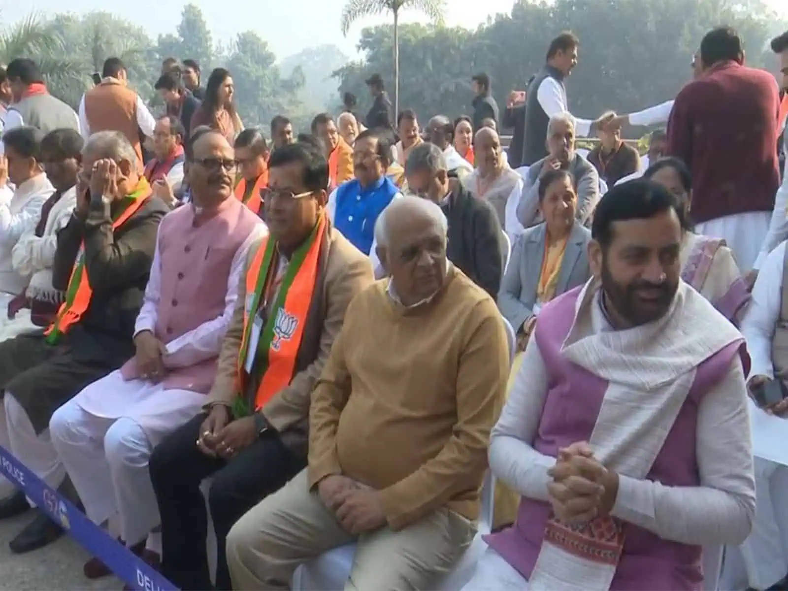 Delhi: Nitin Nabin Arrives at BJP Headquarters Ahead of Taking Charge