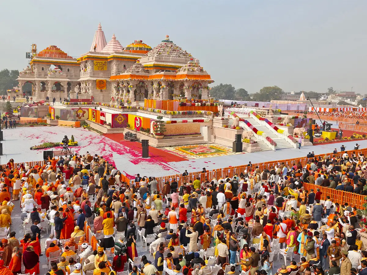 Millions of Devotees Throng Ayodhya Ahead of Ram Temple Darshan